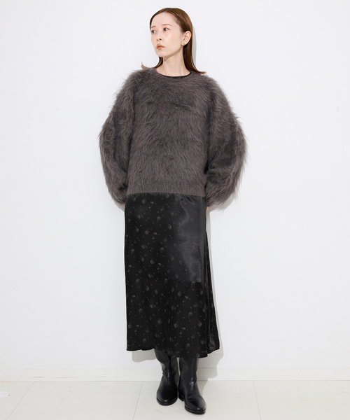 セール】habi フラワージャガードドレス（ワンピース）｜SLOBE IENA