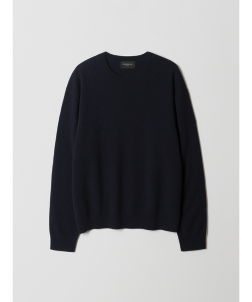 POKER FACE(ポーカーフェイス)の「FARASHA CASHMERE CREW NECK KNIT DARK NAVY(ニット/セーター・レディース・その他・46/48/50)」の1枚目の写真