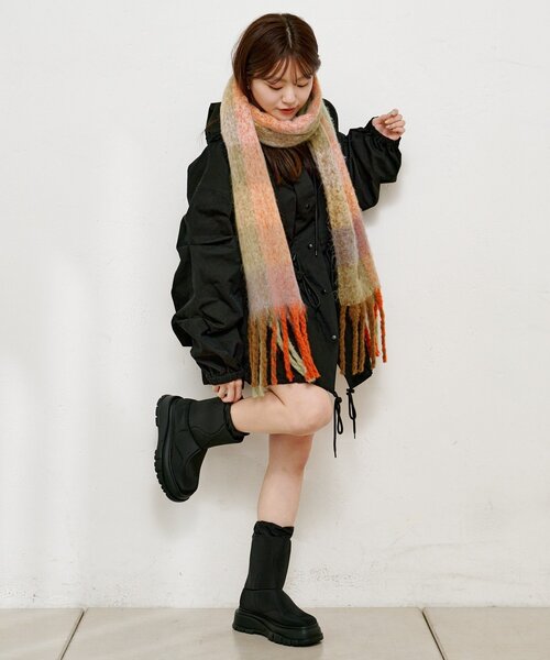 Kastane（カスタネ）の「ナイロンスノーブーツ（ブーツ・レディース・ブラック/カーキ・36/37/38）」の9枚目の写真