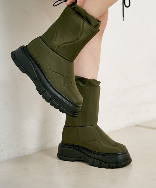 Kastane（カスタネ）の「ナイロンスノーブーツ（ブーツ・レディース・ブラック/カーキ・36/37/38）」の11枚目の写真