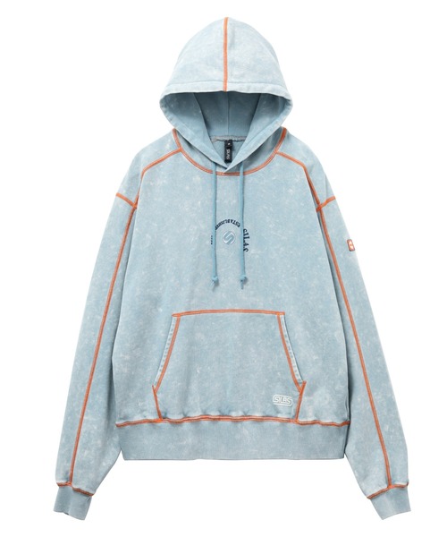 SILAS(サイラス)の「【UK COLLECTION】CIRCLE LOGO SWEAT HOODIE(パーカー・メンズ・オフホワイト/ブラック/ライトブルー・S/M/L)」の4枚目の写真