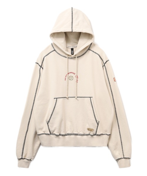 SILAS(サイラス)の「【UK COLLECTION】CIRCLE LOGO SWEAT HOODIE(パーカー・メンズ・オフホワイト/ブラック/ライトブルー・S/M/L)」の5枚目の写真