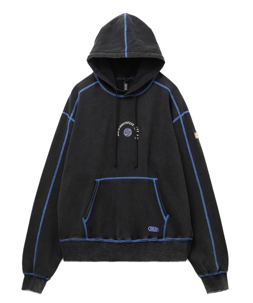 SILAS(サイラス)の「【UK COLLECTION】CIRCLE LOGO SWEAT HOODIE(パーカー・メンズ・オフホワイト/ブラック/ライトブルー・S/M/L)」の6枚目の写真