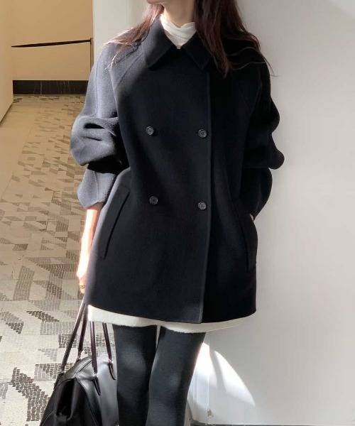 【大人も着用OK】BURBERRY♡ダブルブレストコート ピーコート 大人も着用OK】BURBERRY♡ダブルブレストコート ピーコート