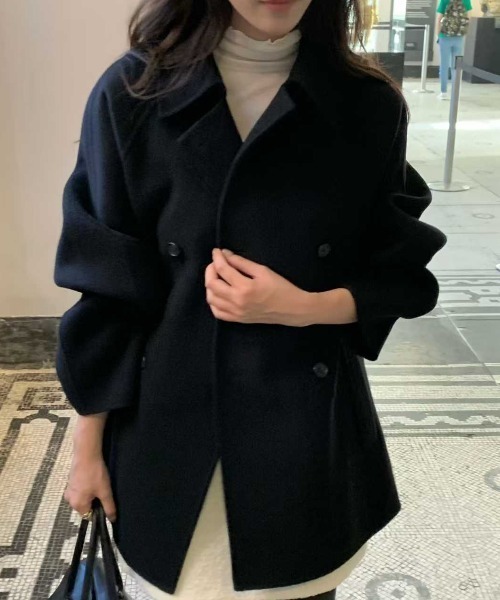 【大人も着用OK】BURBERRY♡ダブルブレストコート ピーコート 大人も着用OK】BURBERRY♡ダブルブレストコート ピーコート