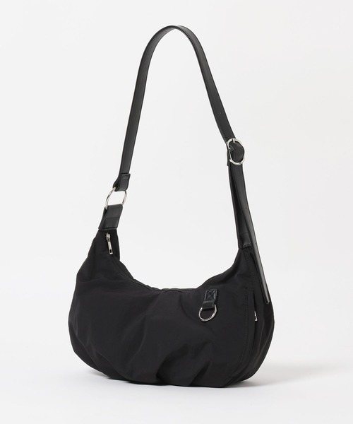 RAGEBLUE（レイジブルー）の「2Way Synthetic Leather Round Shoulder hand bag /タックラウンドショルダーハンドバッグ（ショルダーバッグ・メンズ・ブラック系その他/ブラウン系その他/ブラック系その他2/ベージュ・FREE）」の10枚目の写真