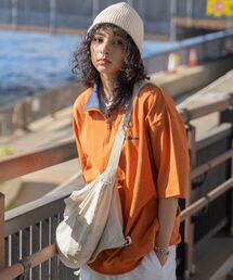 セール/ブランド古着】「ハーフジップ」に該当するオレンジ/橙色系の