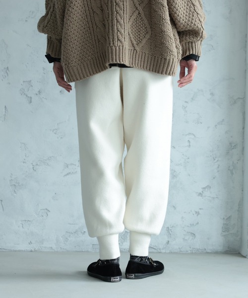 soulberry(ソウルベリー)の「ワンピ好きが作った、冬の<わがまま>パンツ(その他パンツ・レディース・チャコール/オフホワイト・M/L/LL/3L/4L/5L)」の3枚目の写真