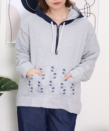 Emago（イマゴ）の「EMAGO 葉っぱ刺繍ﾊﾟｰｶｰ（パーカー）」