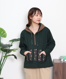 Emago（イマゴ）の「EMAGO 葉っぱ刺繍ﾊﾟｰｶｰ（パーカー）」