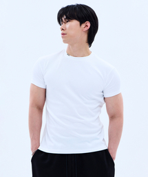 MIHAK（ミハク）の「メタルクリップマッスルフィットTシャツ(ホワイト)（Tシャツ/カットソー）」