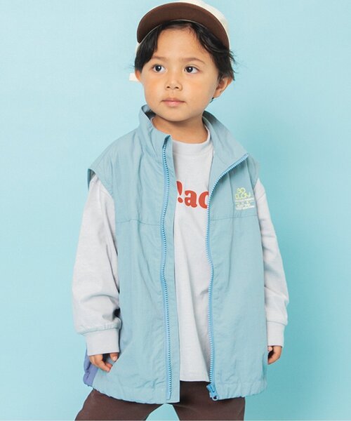 BREEZE（ブリーズ）の「【WEB限定】シンプルロゴTシャツ（Tシャツ/カットソー・キッズ・オフホワイト/ブルー/ラベンダー/ライム/ライトグレー/グリーン/オレンジ/ネイビー・160/150/140/130/120/110/100/90）」の3枚目の写真