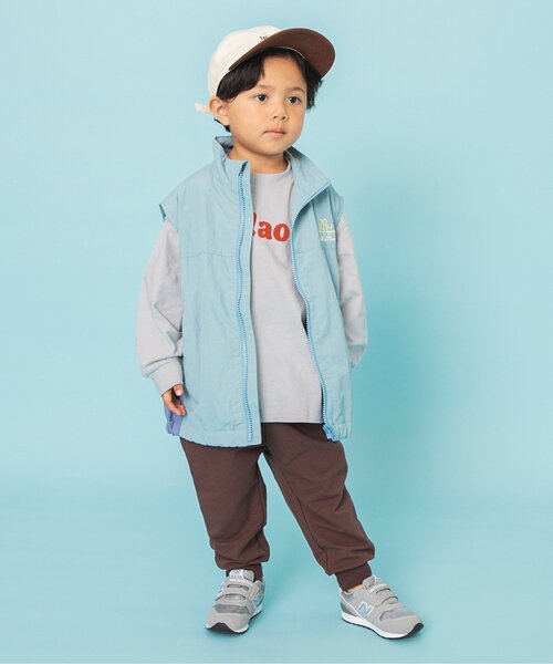 BREEZE（ブリーズ）の「【WEB限定】シンプルロゴTシャツ（Tシャツ/カットソー・キッズ・オフホワイト/ブルー/ラベンダー/ライム/ライトグレー/グリーン/オレンジ/ネイビー・160/150/140/130/120/110/100/90）」の9枚目の写真