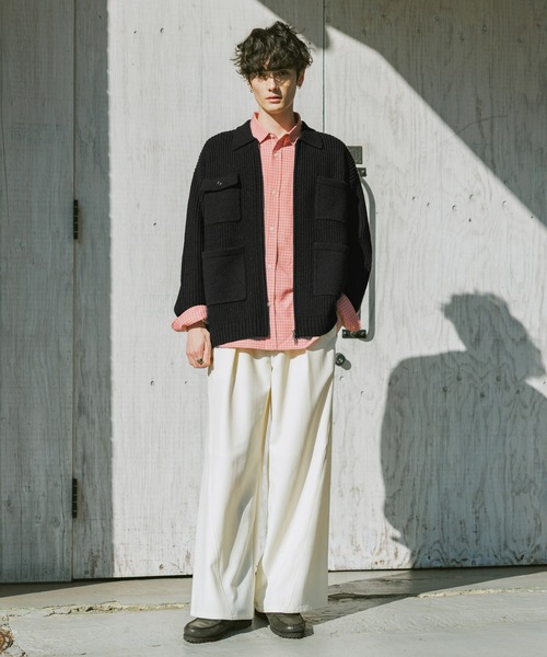 ジャケット・アウター DOUBLE TWILL DOUBLE JACKET DOUBLE ZIP COVERALL KNIT JACKET / ダブルジップカバーオールニット