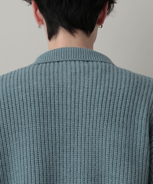 セール】DOUBLE ZIP COVERALL KNIT JACKET / ダブルジップカバーオール