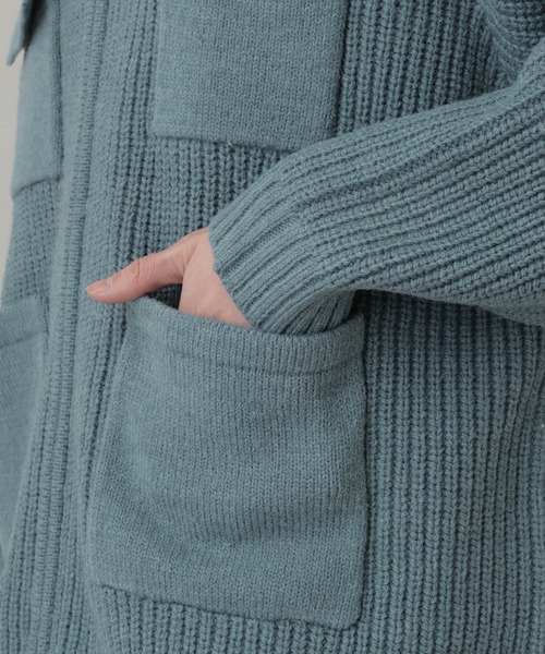 セール】DOUBLE ZIP COVERALL KNIT JACKET / ダブルジップカバーオール