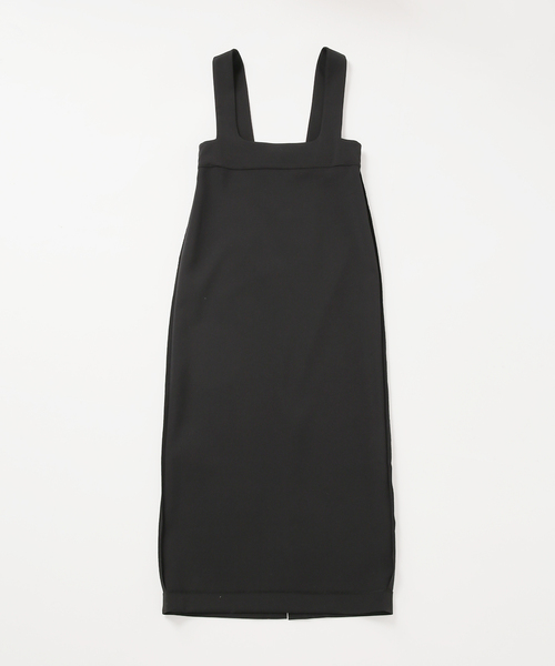 Noble（ノーブル）の「ラフィネダブルクロスソフトスクエアワンピース（ワンピース・レディース・ブラック/キャメル・40/38/36）」の6枚目の写真