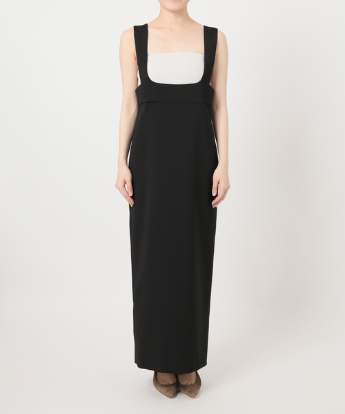 Noble（ノーブル）の「ラフィネダブルクロスソフトスクエアワンピース（ワンピース・レディース・ブラック/キャメル・40/38/36）」の7枚目の写真