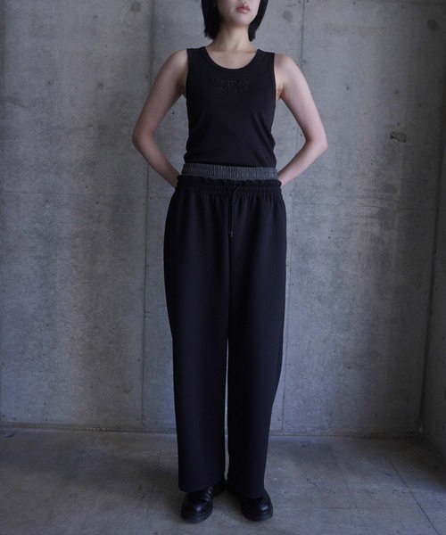 G.V.G.V.(ジーヴィージーヴィー)の「SWEAT 2WAY PANTS(スウェットパンツ・レディース・ブラック/ダークグレー・S/L)」の5枚目の写真