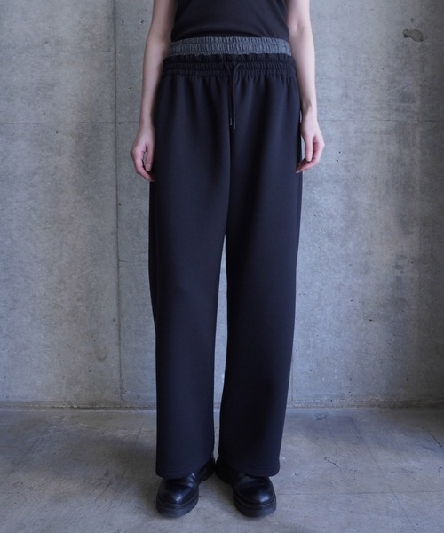 G.V.G.V.(ジーヴィージーヴィー)の「SWEAT 2WAY PANTS(スウェットパンツ・レディース・ブラック/ダークグレー・S/L)」の3枚目の写真