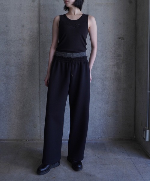 G.V.G.V.(ジーヴィージーヴィー)の「SWEAT 2WAY PANTS(スウェットパンツ・レディース・ブラック/ダークグレー・S/L)」の6枚目の写真