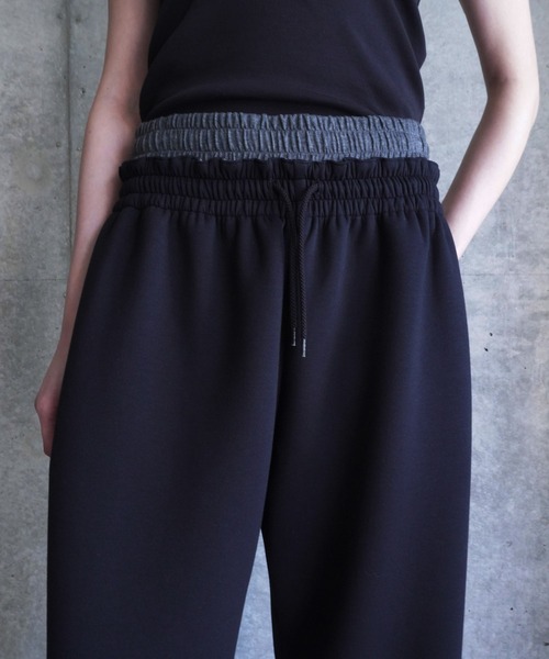 G.V.G.V.(ジーヴィージーヴィー)の「SWEAT 2WAY PANTS(スウェットパンツ・レディース・ブラック/ダークグレー・S/L)」の9枚目の写真