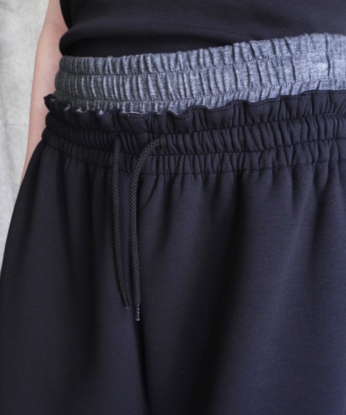 G.V.G.V.(ジーヴィージーヴィー)の「SWEAT 2WAY PANTS(スウェットパンツ・レディース・ブラック/ダークグレー・S/L)」の10枚目の写真