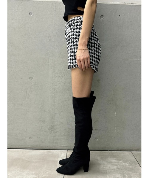 EGOIST（エゴイスト）の「ツイードショートパンツ（その他パンツ・レディース・ブラック・S/M）」の3枚目の写真