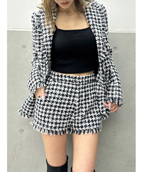 EGOIST（エゴイスト）の「ツイードショートパンツ（その他パンツ・レディース・ブラック・S/M）」の7枚目の写真