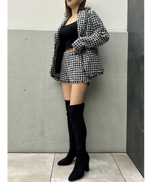 EGOIST（エゴイスト）の「ツイードショートパンツ（その他パンツ・レディース・ブラック・S/M）」の9枚目の写真