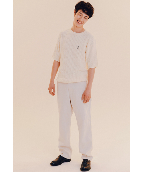 YALE（イェール）の「ヘリテージ ダン ケーブル 半袖 ラウンド ニット ロイヤルブルー（Tシャツ/カットソー・レディース・その他・S/M/L/XL）」の10枚目の写真