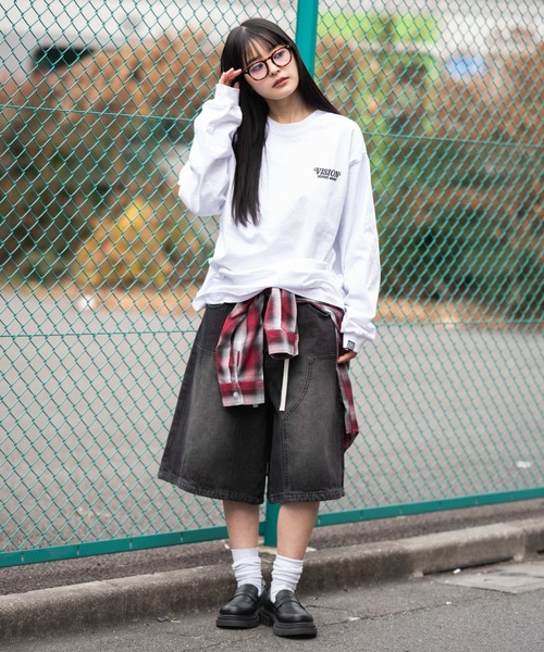 VISION STREET WEAR（ヴィジョンストリートウェア）の「∴WEGO/【26年春夏新作】別注VISIONゴーストスケーターグラフィックT(LS)（Tシャツ/カットソー・メンズ・ブラック/ホワイト・LARGE/MEDIUM）」の4枚目の写真