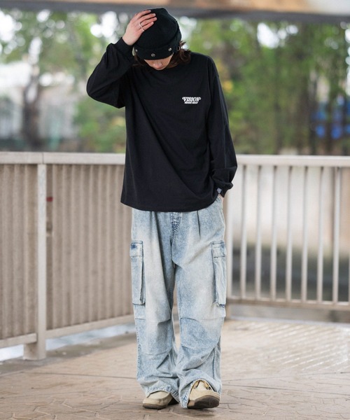 VISION STREET WEAR（ヴィジョンストリートウェア）の「∴WEGO/【26年春夏新作】別注VISIONゴーストスケーターグラフィックT(LS)（Tシャツ/カットソー・メンズ・ブラック/ホワイト・LARGE/MEDIUM）」の5枚目の写真