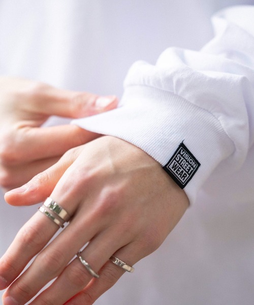 VISION STREET WEAR（ヴィジョンストリートウェア）の「∴WEGO/【26年春夏新作】別注VISIONゴーストスケーターグラフィックT(LS)（Tシャツ/カットソー・メンズ・ブラック/ホワイト・LARGE/MEDIUM）」の8枚目の写真