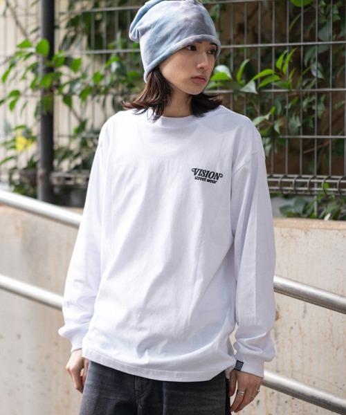 VISION STREET WEAR（ヴィジョンストリートウェア）の「∴WEGO/【26年春夏新作】別注VISIONゴーストスケーターグラフィックT(LS)（Tシャツ/カットソー・メンズ・ブラック/ホワイト・LARGE/MEDIUM）」の11枚目の写真