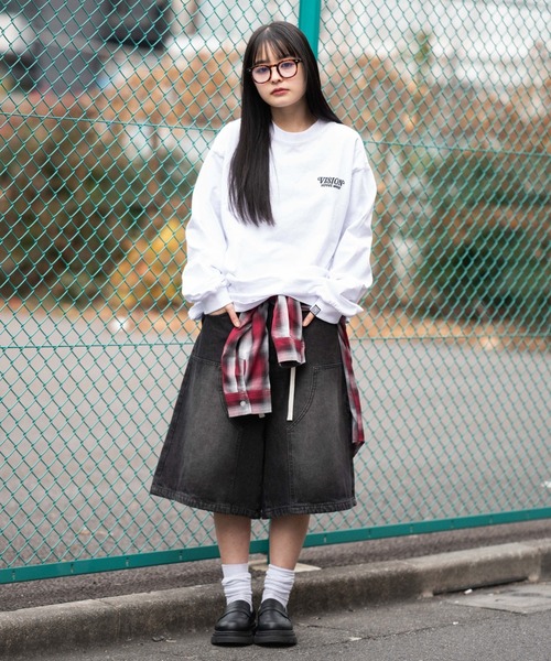 VISION STREET WEAR（ヴィジョンストリートウェア）の「∴WEGO/【26年春夏新作】別注VISIONゴーストスケーターグラフィックT(LS)（Tシャツ/カットソー・メンズ・ブラック/ホワイト・LARGE/MEDIUM）」の18枚目の写真