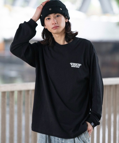 VISION STREET WEAR（ヴィジョンストリートウェア）の「∴WEGO/【26年春夏新作】別注VISIONゴーストスケーターグラフィックT(LS)（Tシャツ/カットソー・メンズ・ブラック/ホワイト・LARGE/MEDIUM）」の22枚目の写真