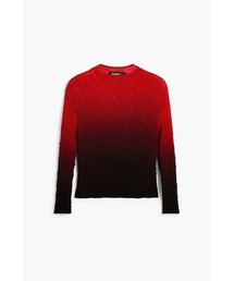 Desigual | レッド×ブラックグラデーションニット(シャツ/ブラウス)