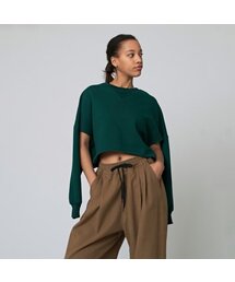 ATHPLATFORM（アスプラットフォーム）の「AW22TL03 ケープスウェットシャツ_ディープグリーン（スウェット）」