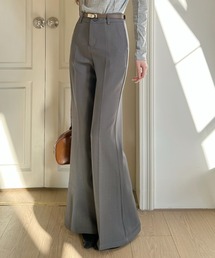 Ada. | きれいめ ハイウエスト センタープレス フレアスラックス(スラックス)