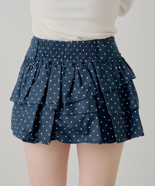 Chico（チコ）の「レイヤードフリルティアードスカート（スカート・レディース・ホワイト/ブルー系その他2/ベージュ・FREE）」の13枚目の写真