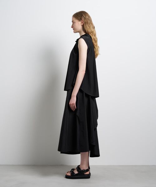 LANVIN en Bleu（ランバンオンブルー）の「トリアセローンノースリフリルブラウス（シャツ/ブラウス・レディース・オフホワイト/ブラック/ボルドー・38）」の19枚目の写真
