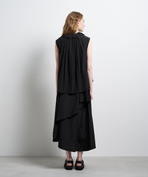 LANVIN en Bleu（ランバンオンブルー）の「トリアセローンノースリフリルブラウス（シャツ/ブラウス・レディース・オフホワイト/ブラック/ボルドー・38）」の20枚目の写真