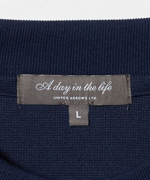 A DAY IN THE LIFE UNITED ARROWS(アデイインザライフユナイテッドアローズ)の「サーフニット ジャケット Tシャツ<A DAY IN THE LIFE>(Tシャツ/カットソー・メンズ・ネイビー/ホワイト/ライトグレー/ブラック・L/XL/S/M)」の7枚目の写真