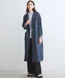 three dots（スリードッツ）の「ラフリネン ドクターコート（その他アウター）」