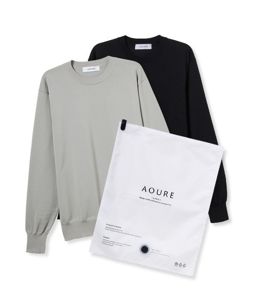 A PACK】WASHABLE PACK KNIT(2枚組)（ニット/セーター）｜AOURE