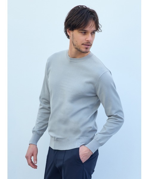 AOURE（アウール）の「【A PACK】WASHABLE PACK KNIT(2枚組)（ニット/セーター・メンズ・グレー・MEDIUM/LARGE/SMALL/X-LARGE）」の6枚目の写真