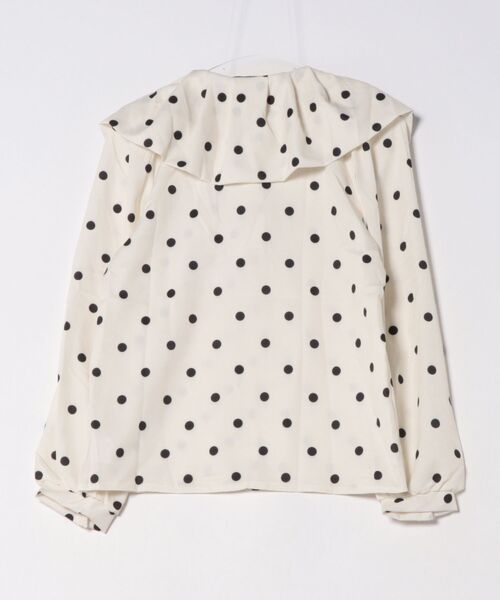 Ritzy(リッツィー)の「フリルカラー ドット柄ブラウス(シャツ/ブラウス・レディース・ベージュ・M/L/S)」の8枚目の写真