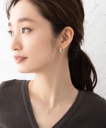 【金属アレルギー対応】キャッチレスのぷっくりドロップフープフィットピアス