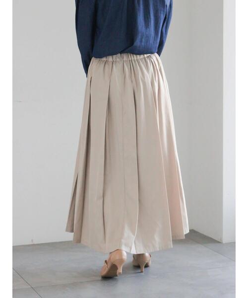 Te chichi（テチチ）の「ダブルタックフレアスカート（スカート・レディース・ライトベージュ/ネイビー/グリーン・S/M）」の10枚目の写真